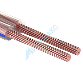 Кабель акустический, 2х1,00 мм, прозрачный, REXANT (82м)