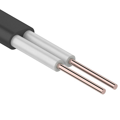 Изображение товара Провод ПРППМ 2х1,2 REXANT внутренний кабель для электромонтажа 100 см