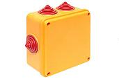 Коробка огнестойкая 100х100х50мм IP55, 3 дв клемм 1,5-2,5 мм2 plc-kmrf-100-6-02 EKF