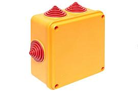 Коробка огнестойкая 100х100х50мм IP55, 3 дв клемм 1,5-2,5 мм2 plc-kmrf-100-6-02 EKF