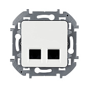 Розетка RJ45 двойная компьютерная INSPIRIA категория 5e UTP белый 673835 Legrand