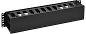Органайзер пласт. с крышкой 19" 2U 12 сл. черн. ZP-CO05-2U-12-P-C ITK by ZPAS
