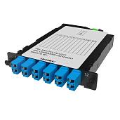 Кассета претерминированная 12ОВ 09/125 OS2, 1xMTP(12)f/6xLC-UPC Duplex (с интегрированными шторками), 1/2 HU RNCTFLHU12ST DKC