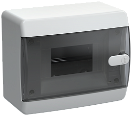 Бокс пластиковый ЩРН-П- 6 IP41 навесной UNION Compact черн. пр. дв. 150х182х103 UIC-KP12-N-06-41-K01 /уп.8шт/  IEK