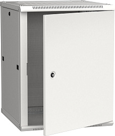 ITK Шкаф телекоммуникационный навесной (настенный) LINEA W 18U 600x600 мм дверь металл, RAL7035 LWR3-18U66-MF IEK