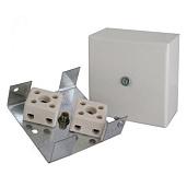 Коробка монтажная огнестойкая, 2 керам.колодки 2 х 3мм², IP41, tраб.-40…+80°С, 72х72х36мм КМ-О (4к)-IP41 Гефест