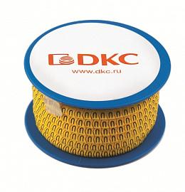 DKC AZO200BY Колечки с черными цифрами 0 на желтом фоне.Уп.1000шт