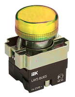 Индикатор LAY5-BU65 желтого цвета d22мм IEK /20 шт / (BLS50-BU-K05)
