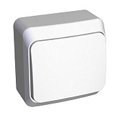 Изображение товара Переключатель одноклавишный ЭТЮД Systeme Electric белый для открытой установки