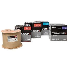 Витая пара TERACOM PRO Cat.5E F/UTP 4 п. solid 24AWG с тросом сталь 1,2 мм LDPE черн. (305м) TRP-5EFTP-04PE-BK-OTW3 EKF