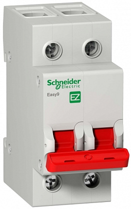 Изображение товара Выключатель-разъединитель Schneider Electric EASY9 2P 100А для бытовой и промышленной электросети