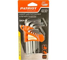 Набор ключей PATRIOT SKH-9, шестигранные с шаром,1,5-10мм, CRV, 9 шт 350002003 PATRIOT