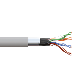 Кабель витая пара TERACOM CS Cat.5E F/UTP 4 пары solid 24AWG оболочка нг(А)-LSLTx цвет серый