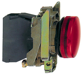 Лампа сигнальная XB4BVM4 красная ~230-240В светодиодная Schneider Electric