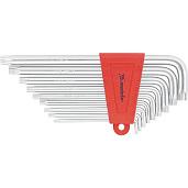 Набор ключей имбусовых TORX, 9 шт: T10-T50, CrV, удлиненные, сатин. MATRIX 12306