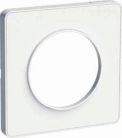 Рамка для розеток и выключателей Odace 1 пост белый S52P802 Schneider Electric