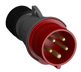 Вилка кабельная силовая Easy&Safe 416EP6, 16А, 3P+N+E, IP44, 6ч 2CMA101967R1000 ABB