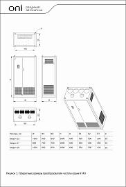 Преобразователь частоты K740 380В 3Ф 355-375кВт 680-710А встроенный Дроссель Энкодер K740-33-355G375PRM ONI
