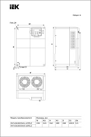 Преобразователь частоты CONTROL-A310 380В, 3Ф 15-18,5 kW 32-37A IEK CNT-A310D33V15-18TELZ IEK