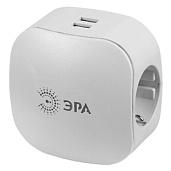Тройник SP-3e-USB-2A 3гн 220V + 2xUSB 2000mA, c заземлением, белый Б0015243 ЭРА