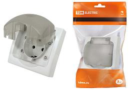 Розетка 2П+З скрытой установки IP54 16А "Вуокса" SQ1803-0108  TDM