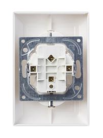 Розетка двойная с заземлением альпийский белый Basic 55 2014-0-1462 ABB
