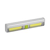 Фонарь светодиодный подсветка из анодированного алюминия Pushlight, COB 7 Вт, бат. 3xAAA, 29105 3 REV