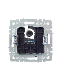 Розетка компьютерная RJ45 кат.5E алюминий мех-м BRITE РК10-БрА BR-K10-1-K47 IEK