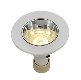 Светильник 4106 встраиваемый поворотный LIGHTING под лампу GU10 белый/хром пластик LT-UVB0-4106-GU10-1-K23 IEK