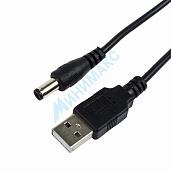 Кабель USB штекер-DC разъем питание 2,1х5,5 мм, длина 1,5 метра REXANT 18-0231