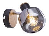 Спот Dorkas W1 Черный/светлое дерево 1хE14 40W (8/320) 7026-701 Б0047096 Rivoli