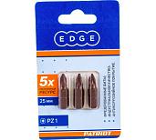 Бита EDGE by PATRIOT PZ1, сталь S2, длина 25 мм, 3шт в блистере 818010012 PATRIOT
