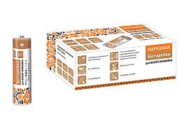 Батарейка (элемент питания) R03 ААА Zinc Carbon 1,5V SH-4 Народная SQ1702-0019 TDM