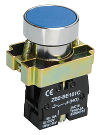 Кнопка управления LAY5-BA61 без подсветки синяя 1з BBT60-BA-K07 IEK