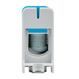 Клемма силовая вводная КСВ одинарная 35-150 кв.мм синяя plc-kvs-35-150-blue EKF