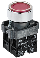 Кнопка LA167-BAF45 d=22мм 1з+1р красная BBT20-BAF45-3-22-67-K04 IEK