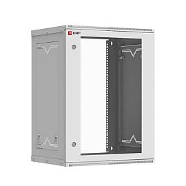 Шкаф телекоммуникационный настенный разборный 15U (600х350) дверь стекло, Astra A ITB15G350D серия EKF Basic