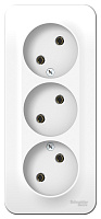 Изображение товара Розетка открытой установки тройная Blanca 16А 250В без заземления Systeme Electric