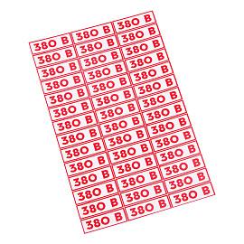 Наклейка знак электробезопасности " 380 В"10*30 мм Rexant 56-0008
