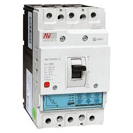Выключатель автоматический 100А 3П трехполюсный AV POWER-1/3 50kA ETU2.0 AVERES mccb-13-100-2.0-av EKF