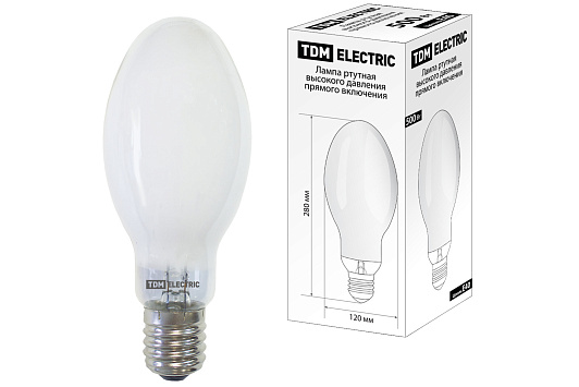 Изображение товара Лампа ртутная высокого давления 500Вт Е40 ТДМ SQ0325-0021