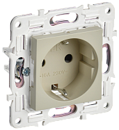 Изображение товара Розетка с заземлением без защитных шторок 16А SK-R05B бежевый SKANDY SK-R11-16-K10 IEK