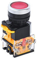 Кнопка D8-11 d=22мм 1з+1р красная BBT30-11-3-22-K04 IEK