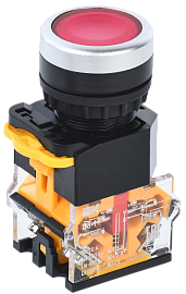 Кнопка D8-11 d=22мм 1з+1р красная BBT30-11-3-22-K04 IEK