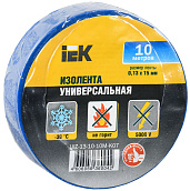 Изолента 0,13х15 мм синяя 10 метров IEK