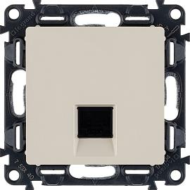 Розетка RJ45 компьютерная Valena LIFE скрытой установки cat.5е UTP с лицевой панелью слоновая кость 753540 Legrand