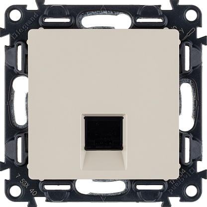 Изображение товара Розетка RJ45 компьютерная Valena LIFE скрытой установки cat.5е UTP с лицевой панелью слоновая кость 753540 Legrand