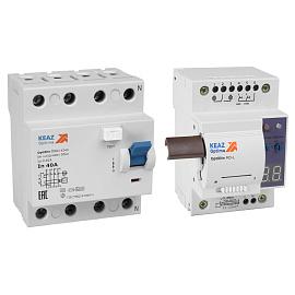 Моторпривод OptiDin MD-L-УХЛ4 + ВДТ без защиты от сверхтоков OptiDin DM63-4263-AС-УХЛ4 (4P, 63, 30mA) 361849 КЭАЗ