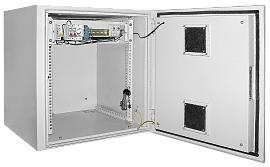 ITK Шкаф уличный 19" 15U 650x600, IP55 металл дверь, серый LO35-15U66-M55 IEK