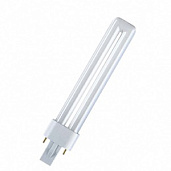 Лампа компактная люминесцентная КЛЛ энергосберегающая 11Вт G23 Dulux S 11W/840 2р 4000К холодный свет 237х27 4050300010618 / 4099854123382 OSRAM